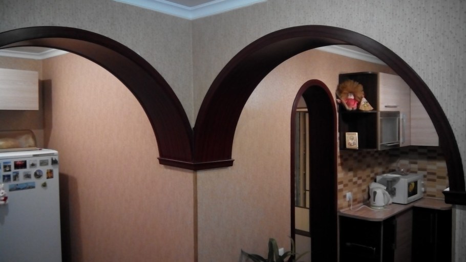 Арка в квартире угловая