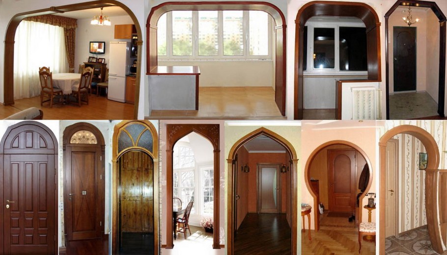 Стандартная арка межкомнатная