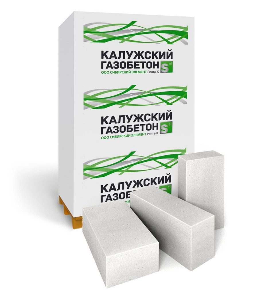 Калужский газобетон 625 250 100мм