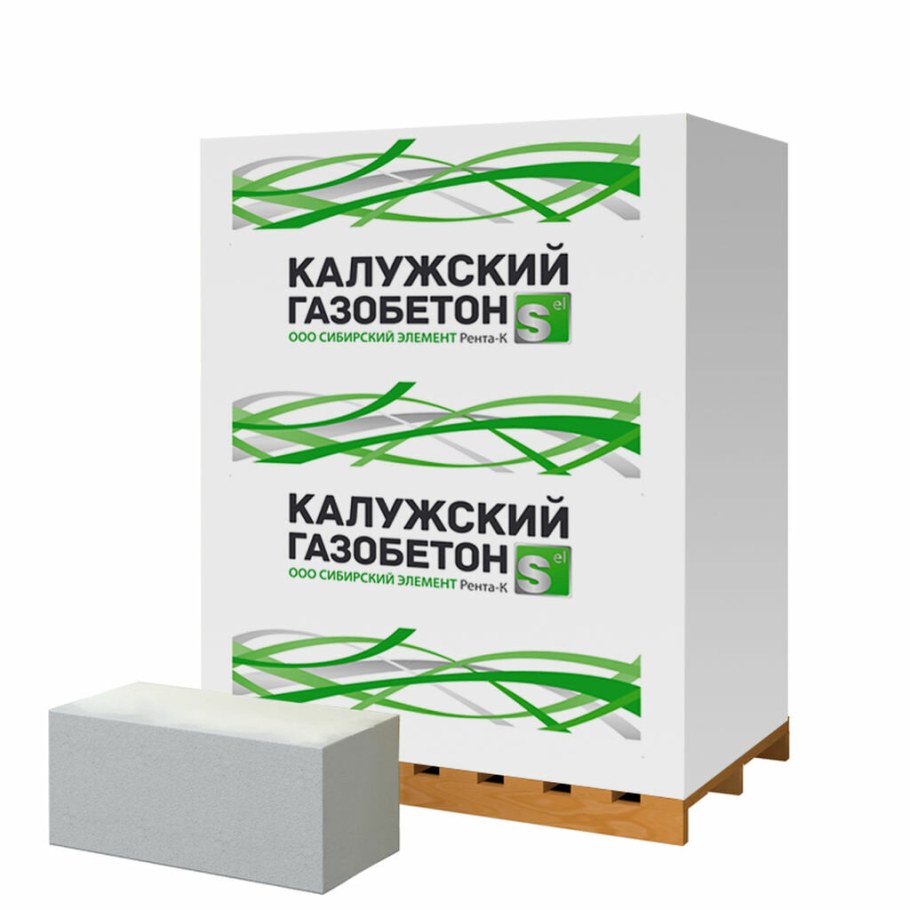 Калужский газобетон 625 250 100мм
