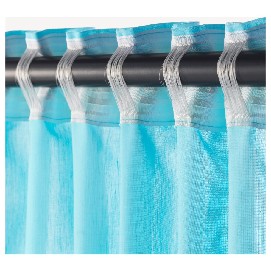 Шторы икеа Виван бирюзовые