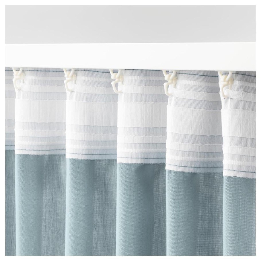 Шторы икеа Виван бирюзовые