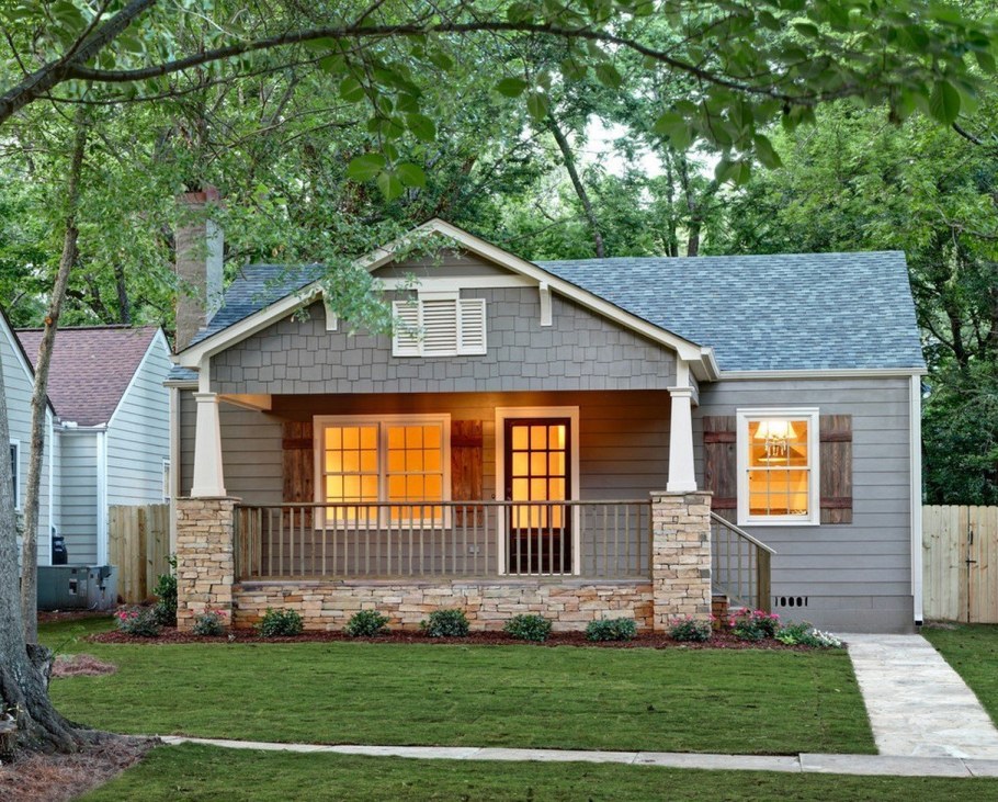 Одноэтажный дом в стиле Кантри