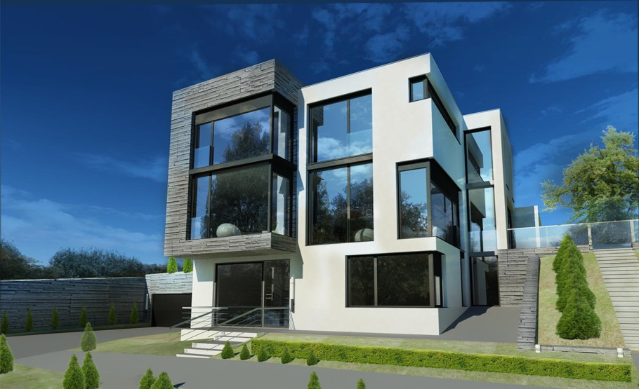 Современные двухэтажные здания