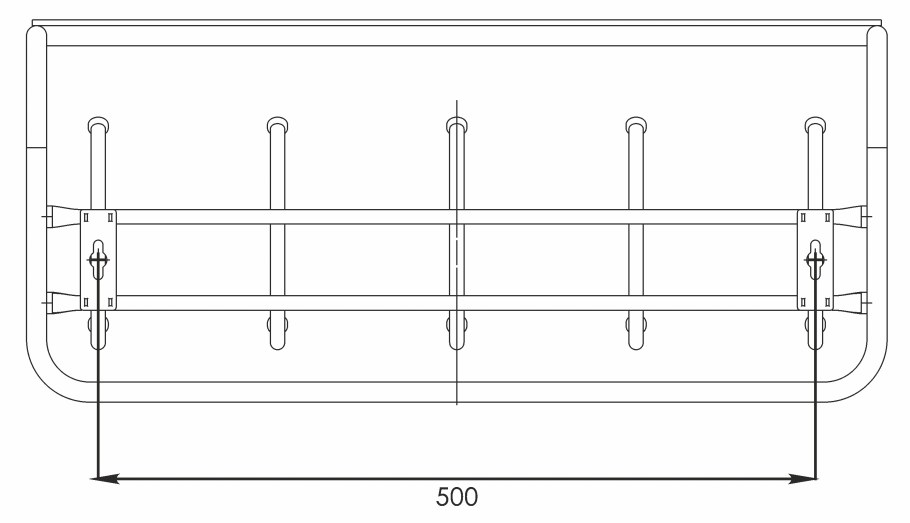 Вешалка с полкой ЗМИ 60 черный