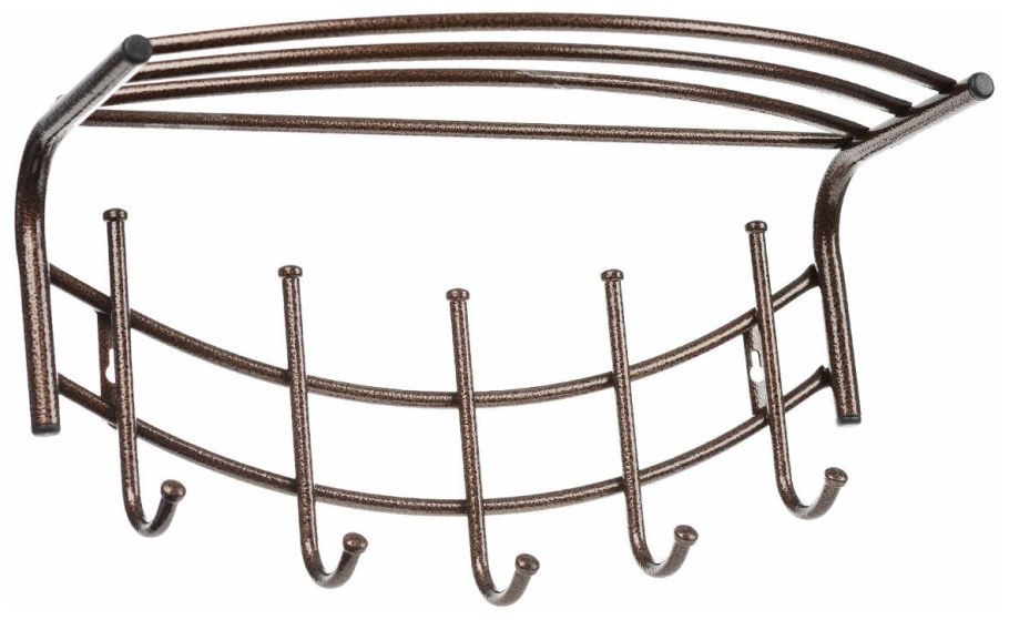 Вешалка настенная с полкой ЗМИ, 5 крючков