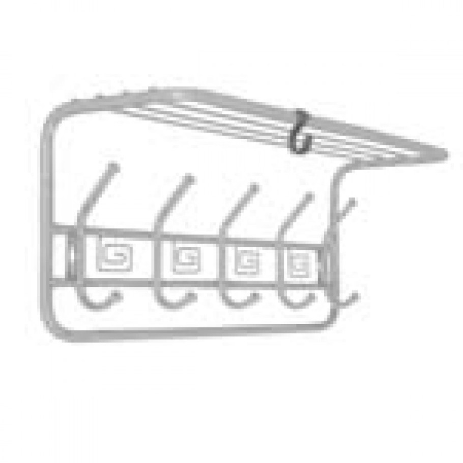 Вешалка настенная с полкой 80 см ЗМИ всп7