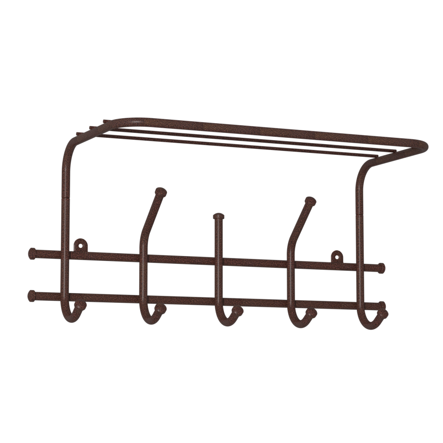 Вешалка настенная уют 21 с полкой черный вспу21 ч ш.к.8707