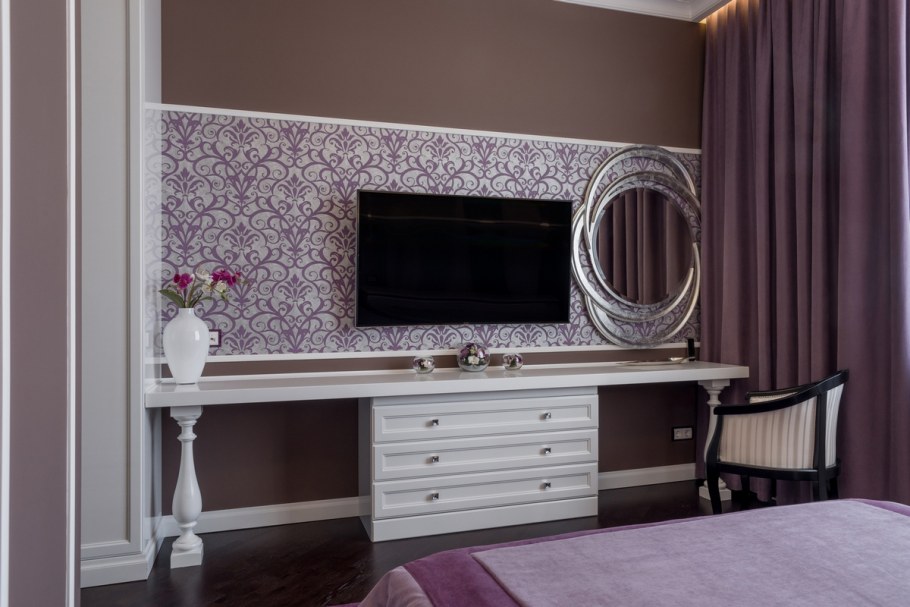 ТВ тумба с туалетным столиком