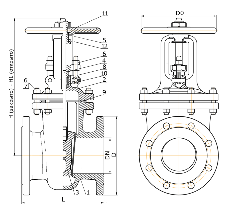 Сертификат на задвижку 30с41нж