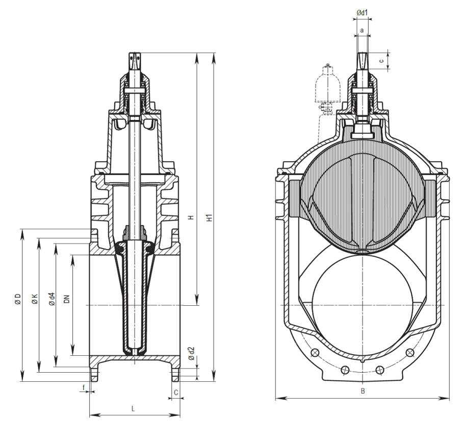 Задвижка Хавле dn400