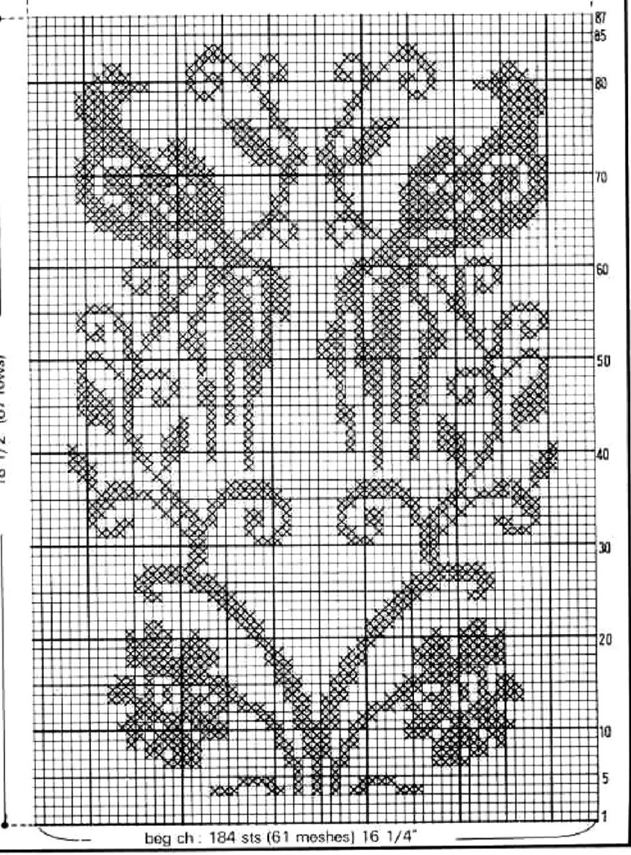 Филейное вязание крючком схемы