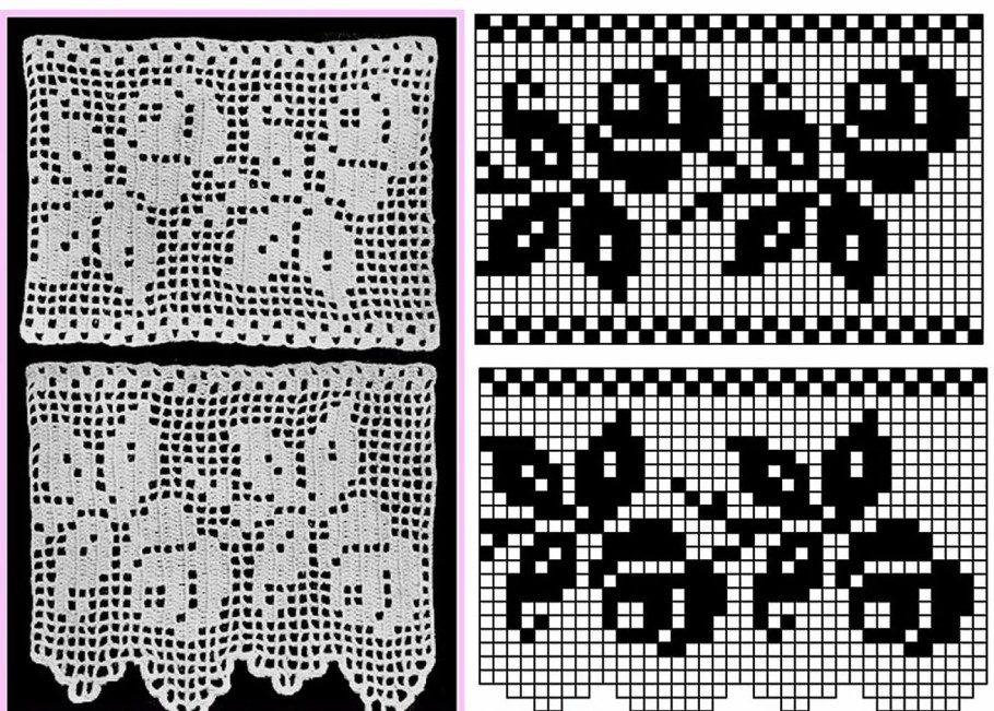 Вязание крючком Филейка схемы