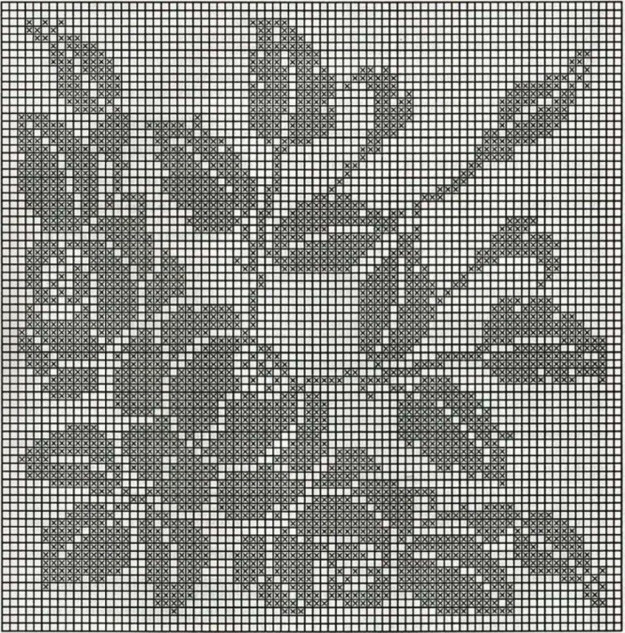 Схемы вышивки крестом монохром