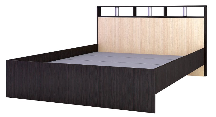 Кровать Ненси-1 1,2м венге/дуб молочный
