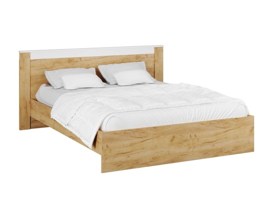 Спальня Адель дуб крафт золотой белый