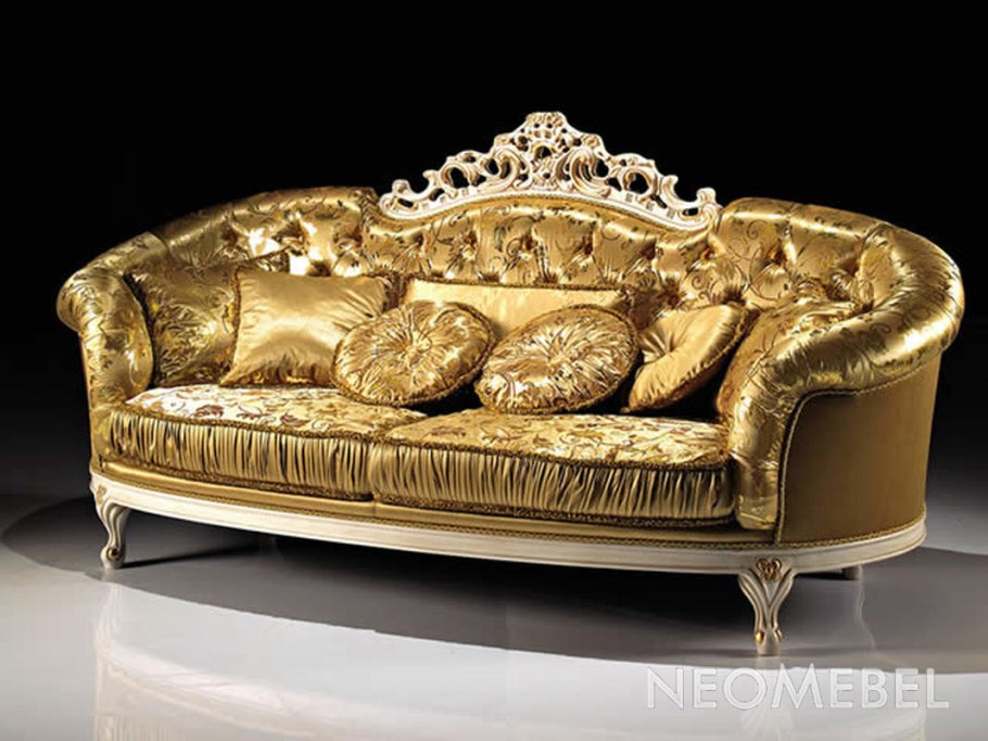 Мягкая мебель классика в золоте