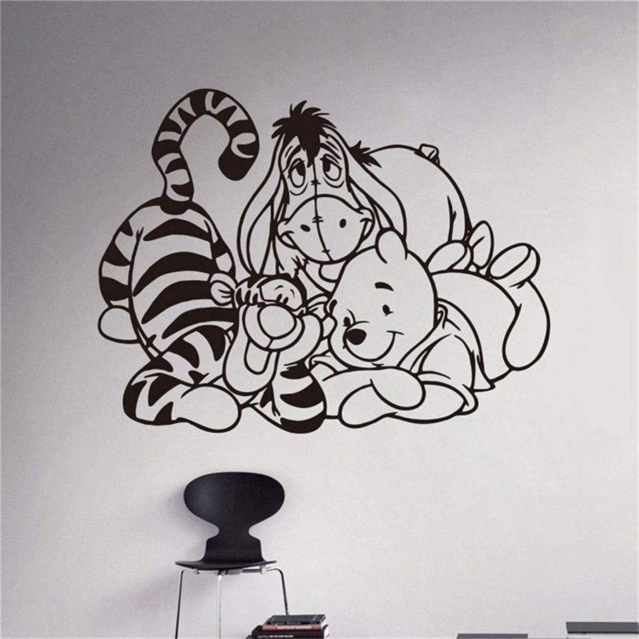 Мультяшные рисунки на стене