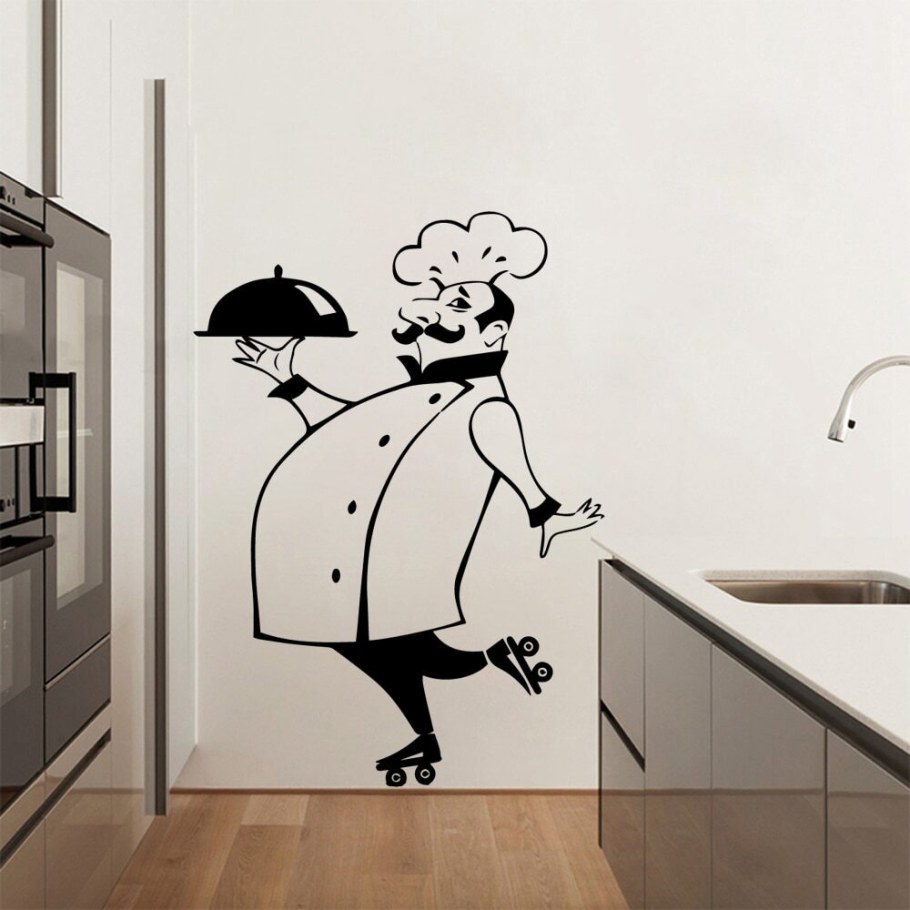 Декоративные наклейки на стену на кухню