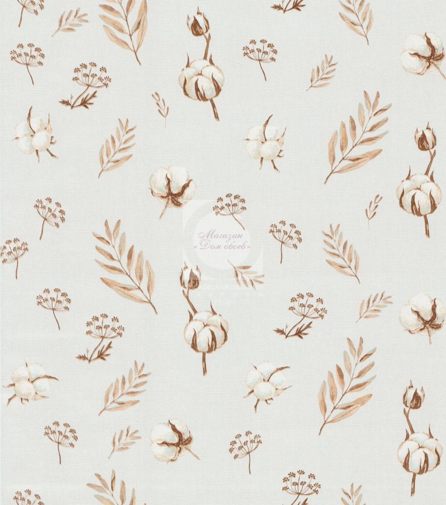Обои бумажные Московская обойная фабрика хлопок белые 238402-1 0.53 м