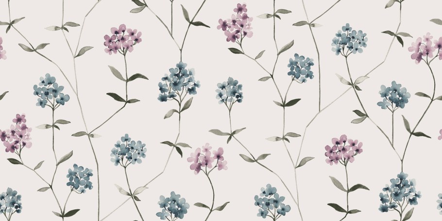 Мелкие цветочки на белом фоне