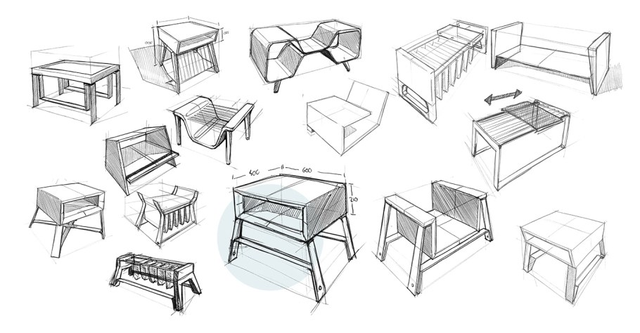 Скетч мебели