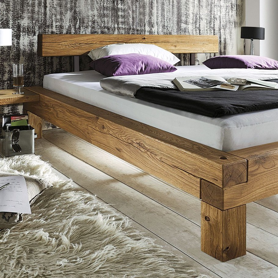 Кровать из брусков