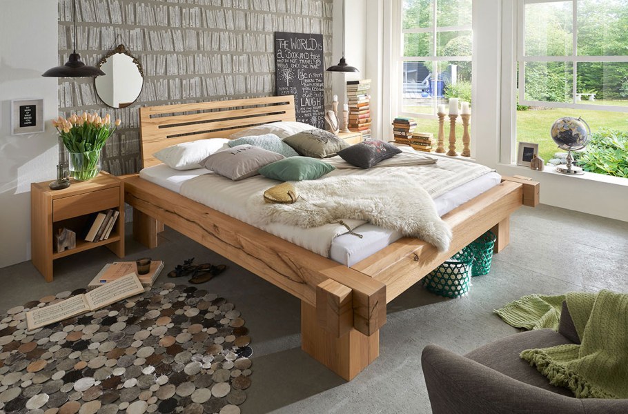 Кровать из бруса