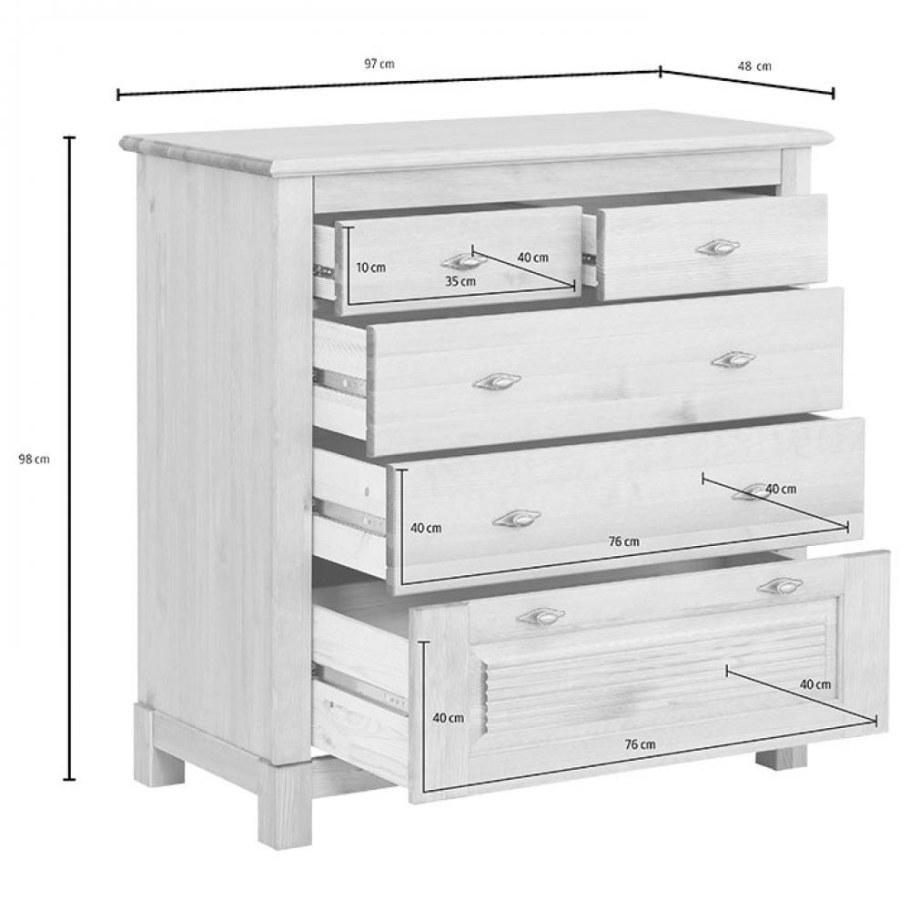 Комод Рауна 221 белый
