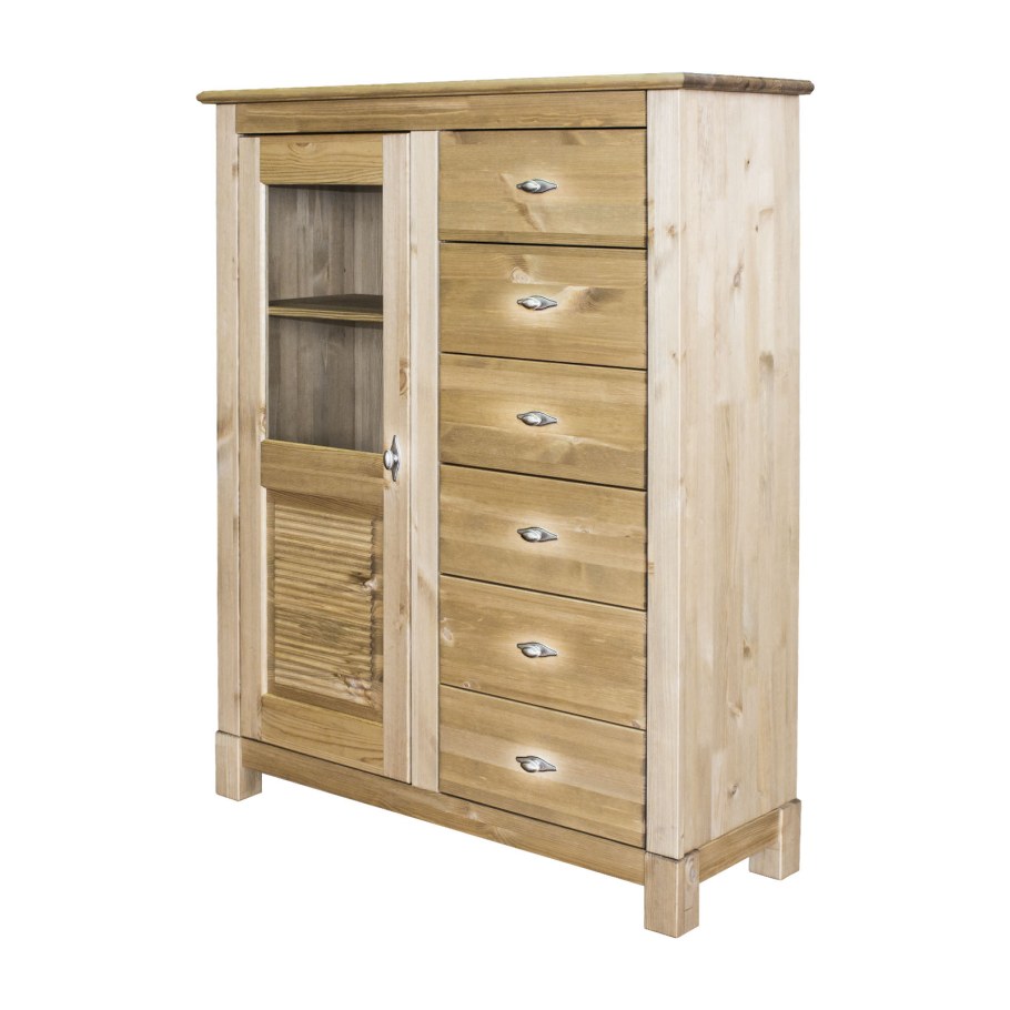 Комод Рауна 16 белый воск