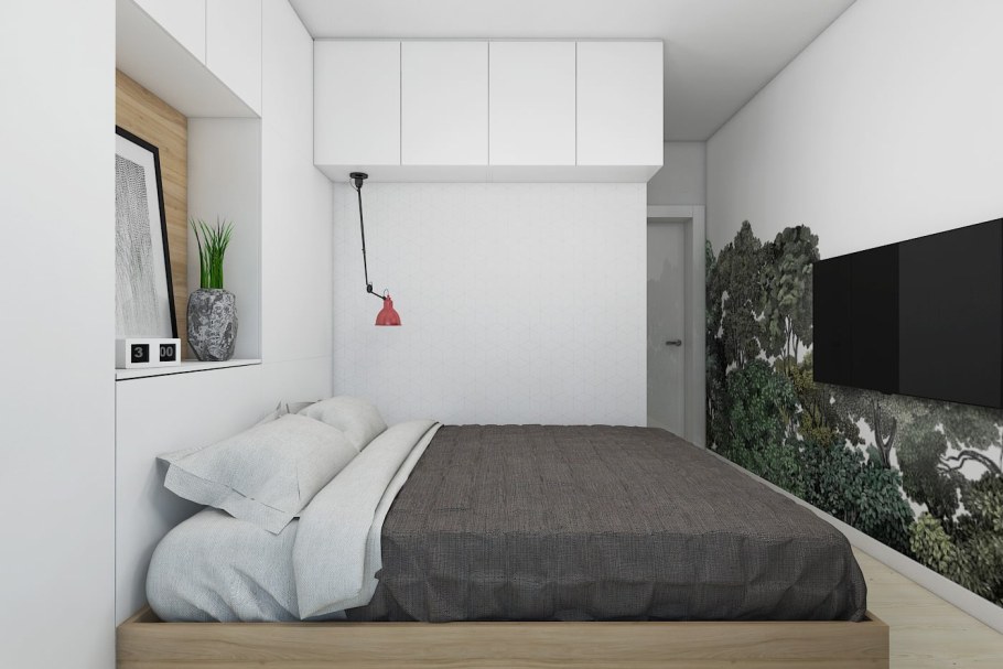 Спальня 6 кв.м планировка