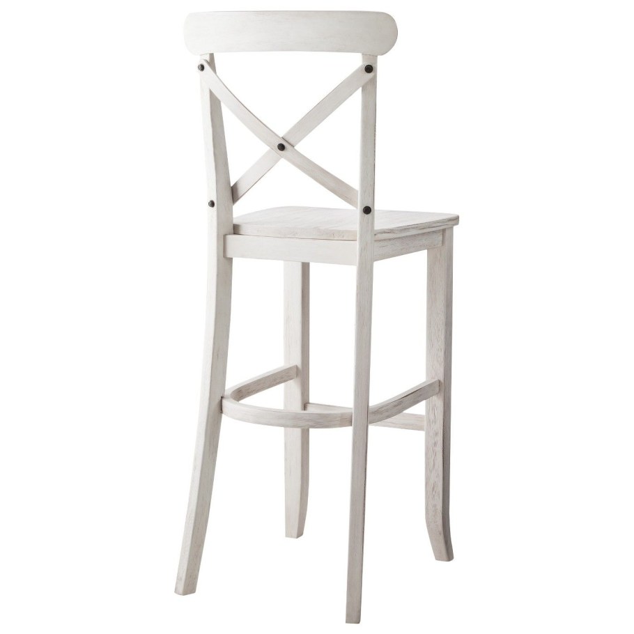 Стул полубарный икеа белый