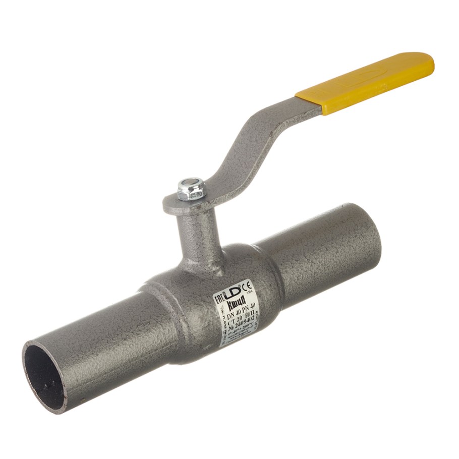 Кран шаровой приварной стандартнопроходной dn40 стальной pn40