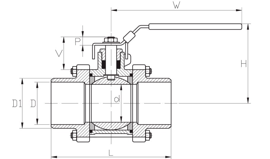 1000 WOG шаровый кран