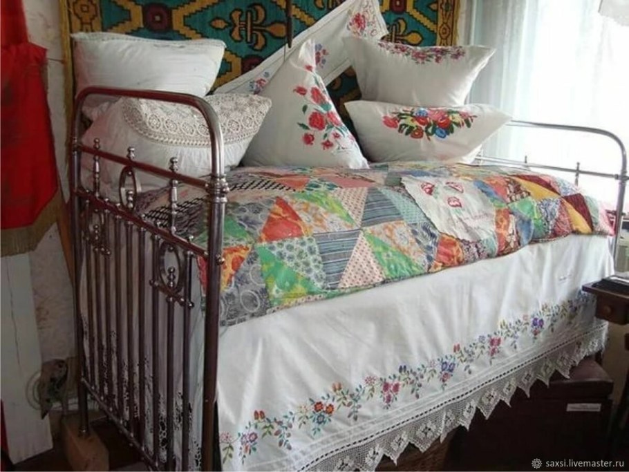 Подзоры для кровати старинные