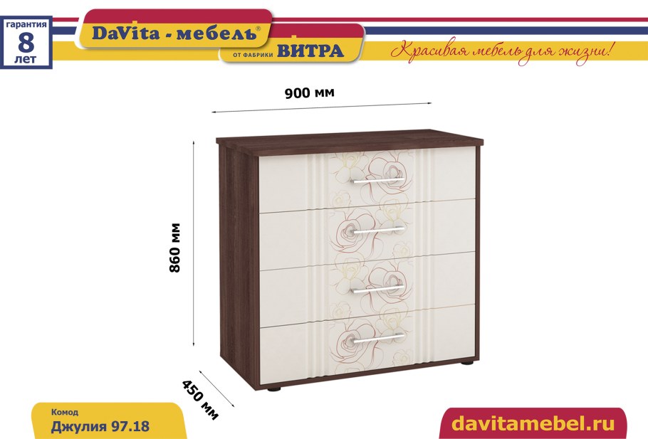 Комод Джулия 97.18