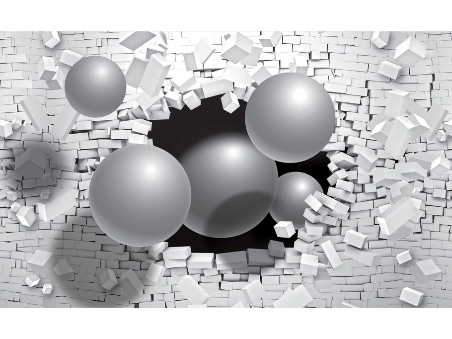 Фотообои с шарами 3д