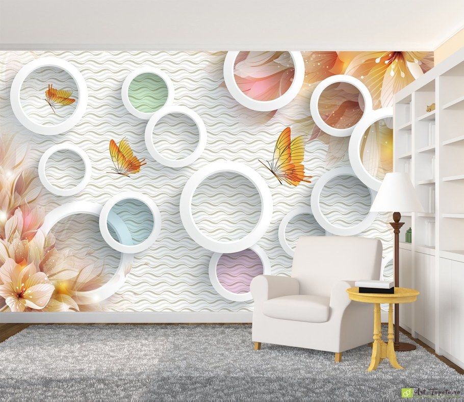 Фотообои 3d в интерьере