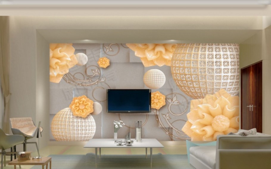 Фотообои фарфоровые цветы