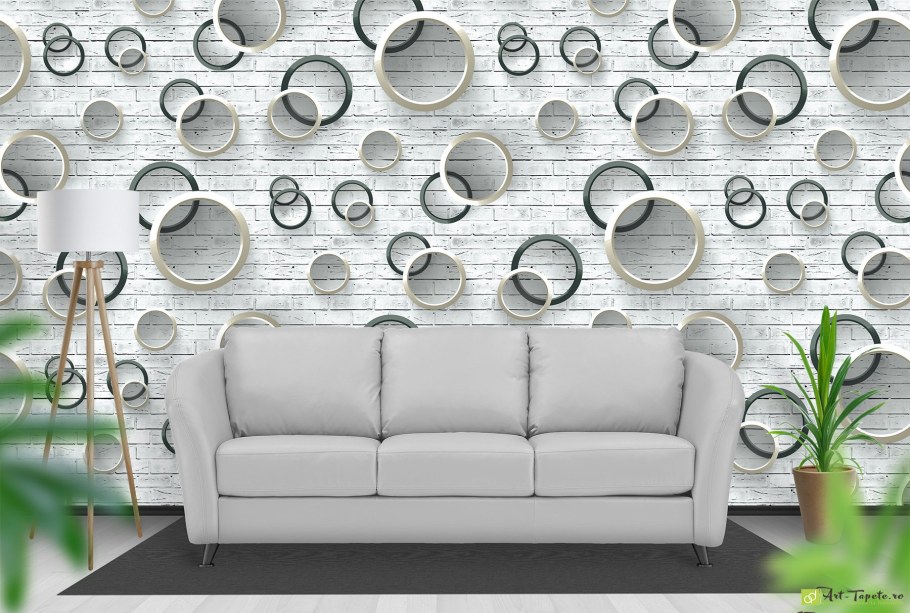 Обои Артекс круги в интерьере