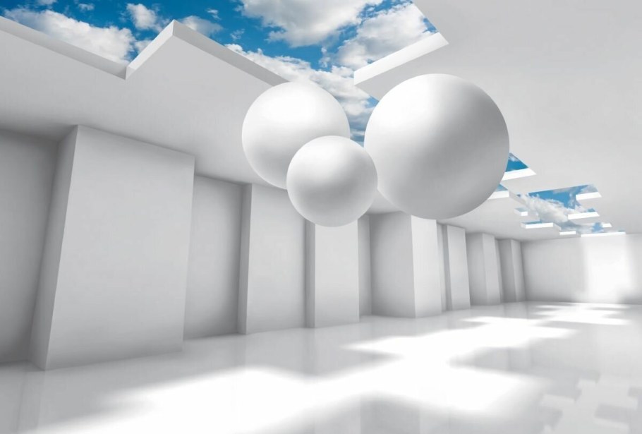 Фотообои с шарами 3д