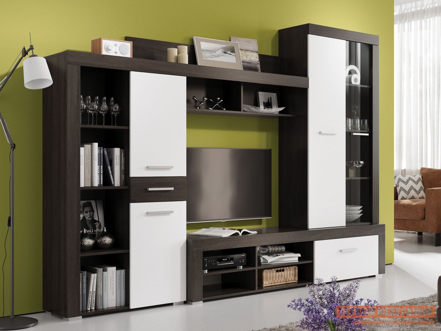 Стенка Аляска белый глянец