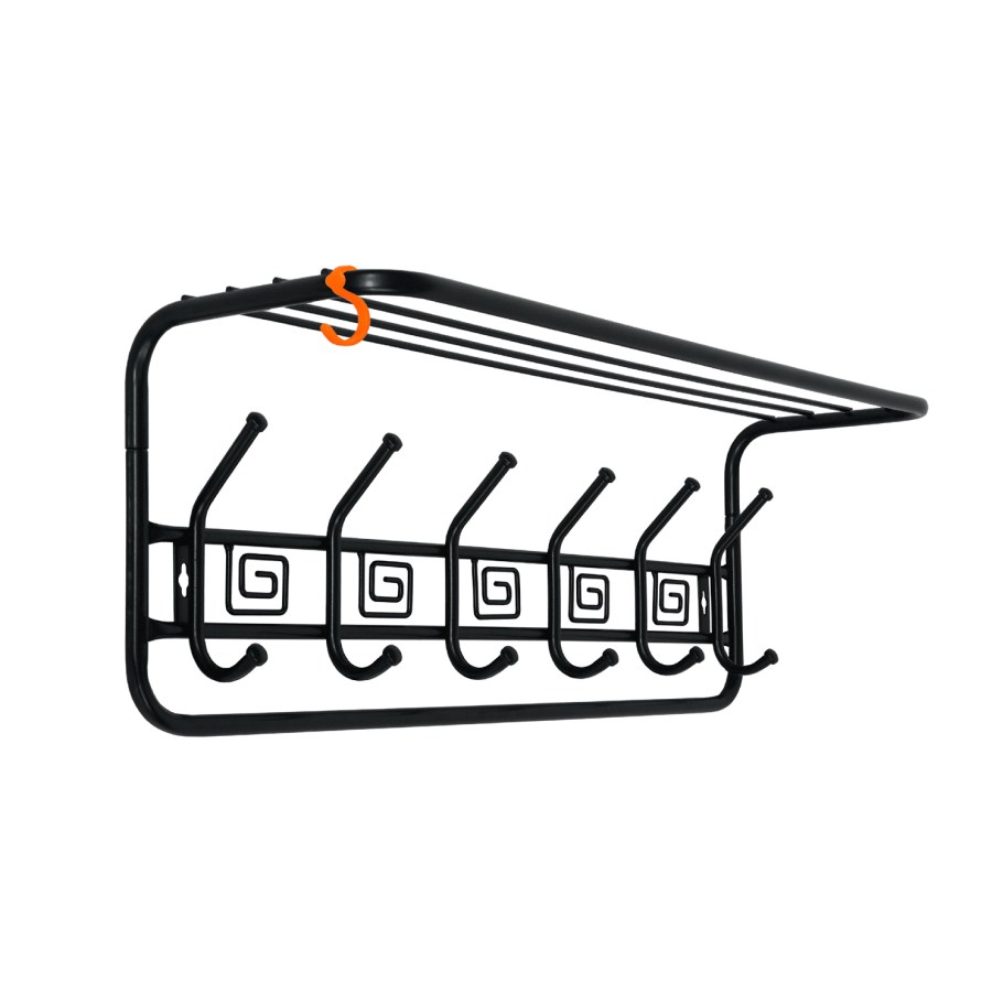 Вешалка настенная ЗМИ медный антик 80