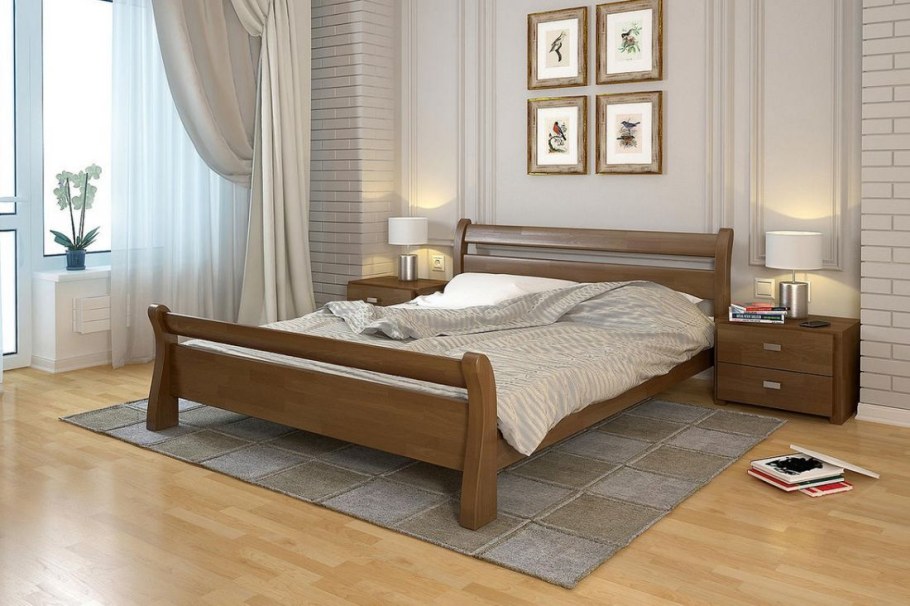 Деревянная кровать Соната