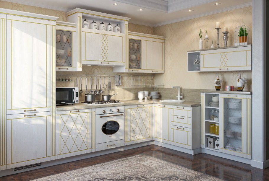 Кухни Миа Элизабет с патиной