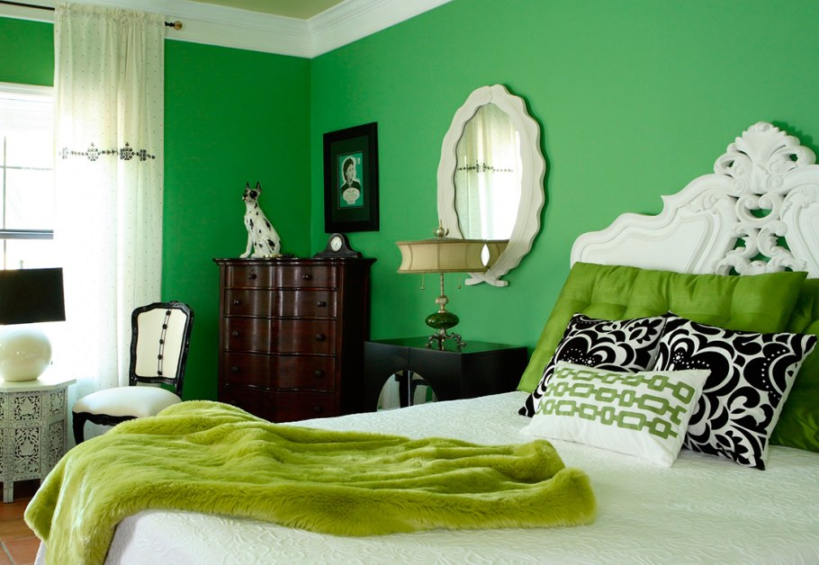 Интерьер в зеленых тонах