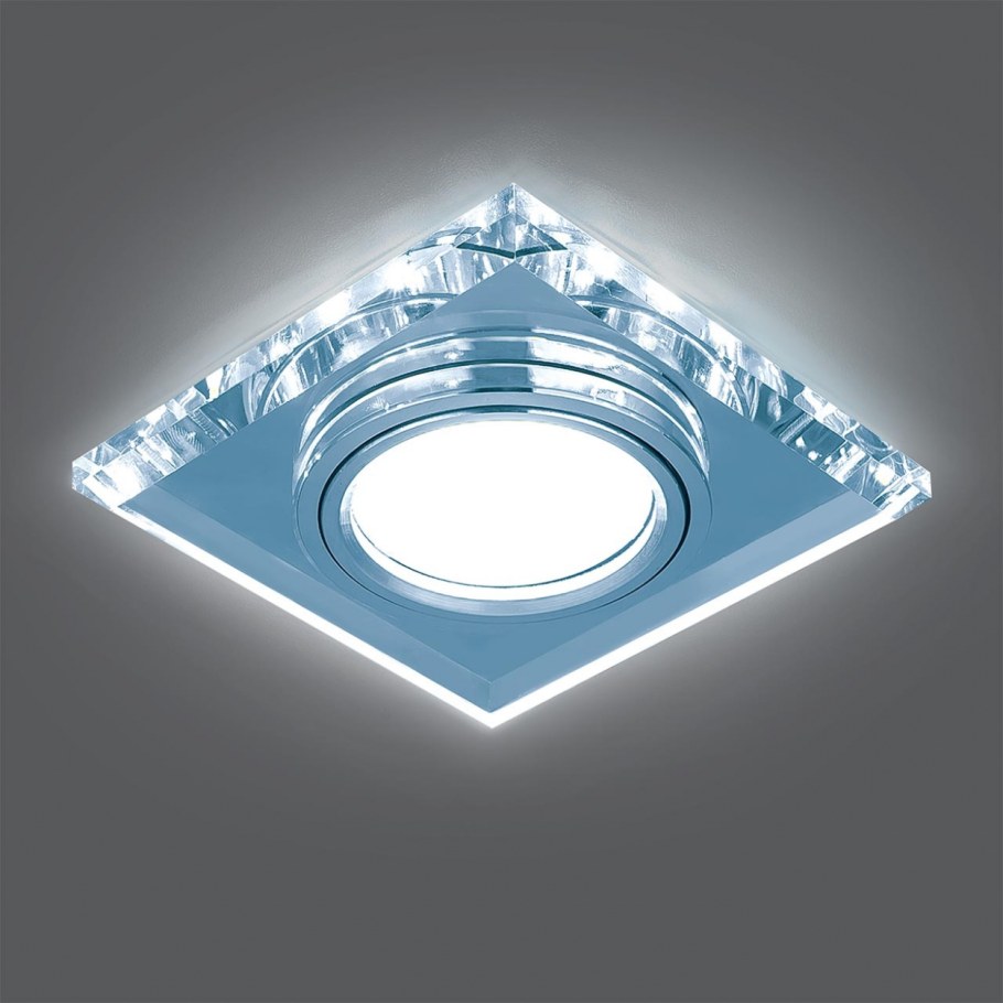 Светильник Gauss Backlight bl062 квадрат Кристалл/хром gu5.3 led 4100k 1/40