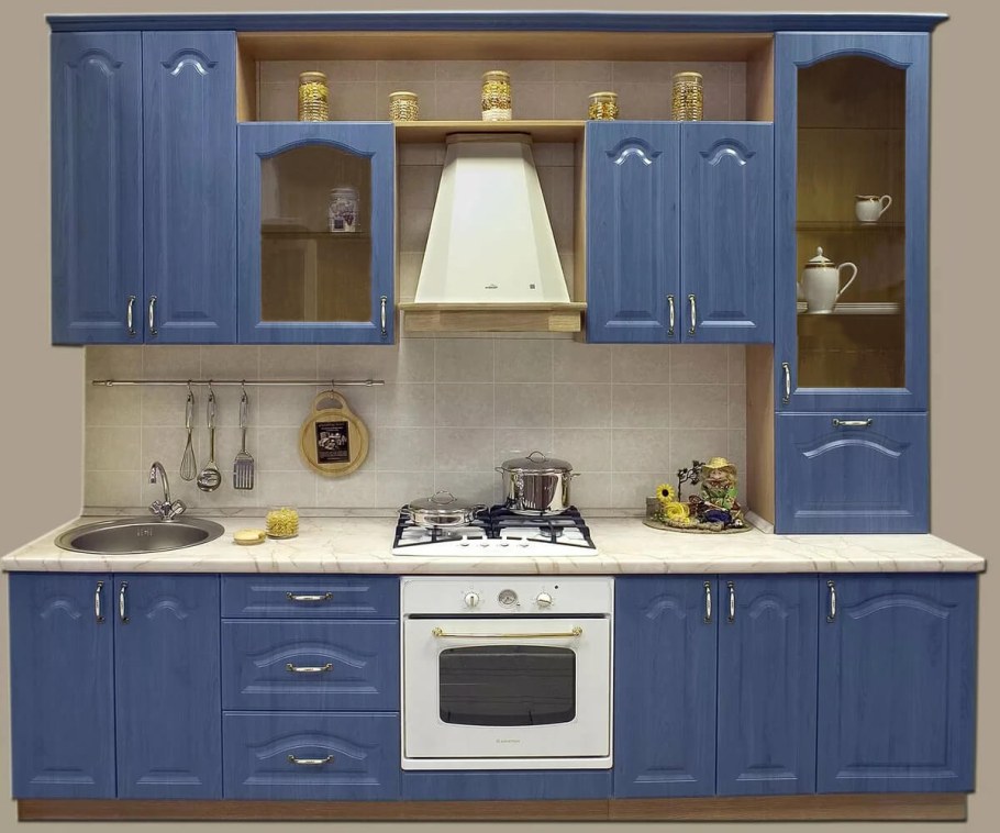 Кухня в синем цвете