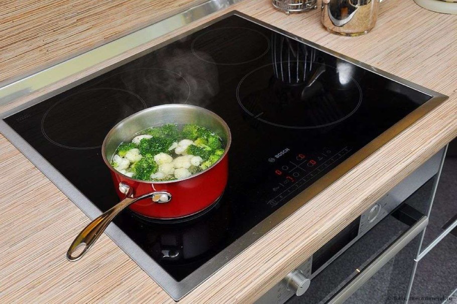 Индукционная варочная панель с алюминиевой рамкой