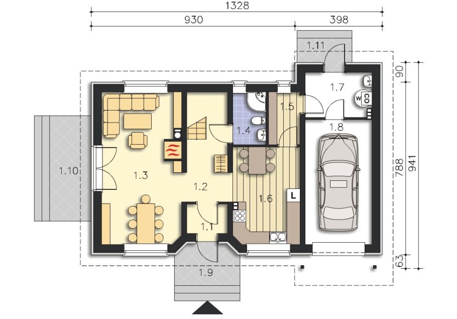 Проект дома СПД-1